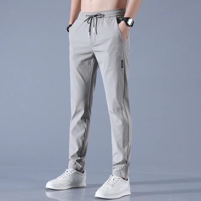 Noieria Men's Breathable Casual Pants with Drawstring