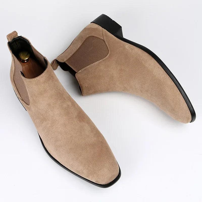 Noieria - Men's Suede Chelsea Boots